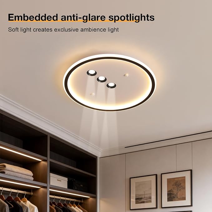Shine LUEST Modern Round LED Flush Mount Ceiling Light - Image 4