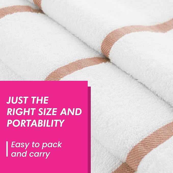 CASA COPENHAGEN Cabana Pool 4Pcs 100% Egyptian Cotton Large Designer Beach - Image 4