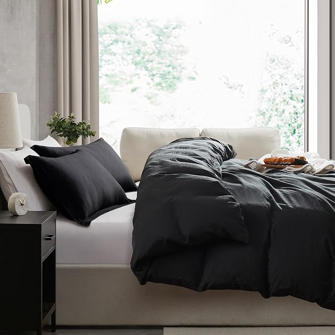 Nestl Black Duvet Cover King Size - Image 7
