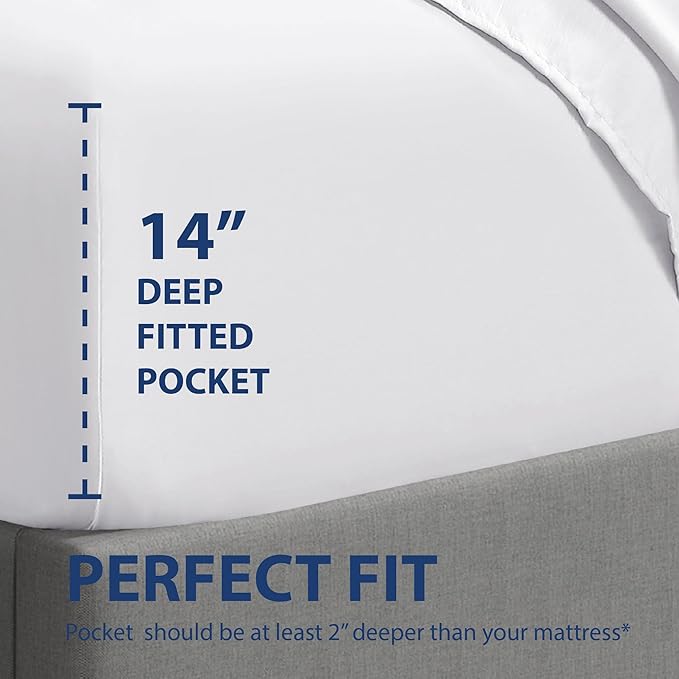 Cathay Home Twin Fitted Sheet - Image 3