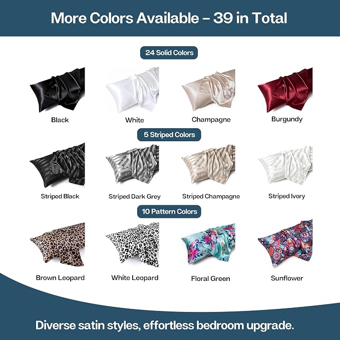 MR&HM Satin Body Pillow Cover, Soft and Breathable Body Pillow Case - Image 8