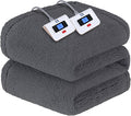 Sealy Electric Blanket Queen Size, Dual Control Soft Sherpa Heated Blanket by Sealy