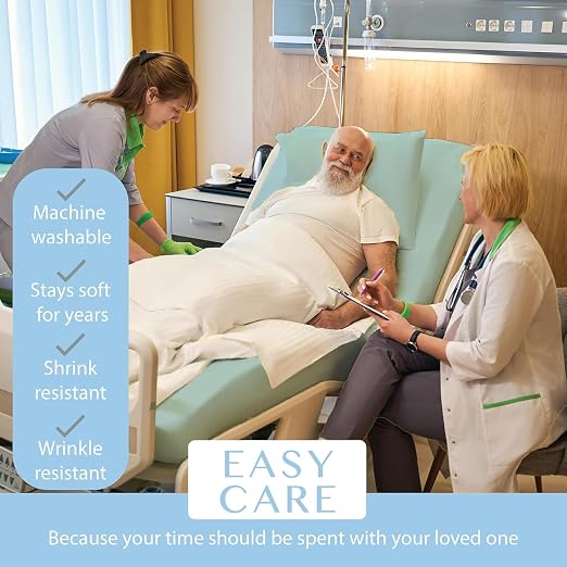 BLISSFORD - 6 Pack Fitted Hospital Bed Sheets - Cotton Rich Soft Knitted Jersey - Image 5