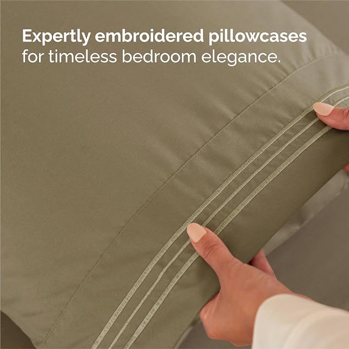 Split King Size 5 Piece Sheet Set - Image 6