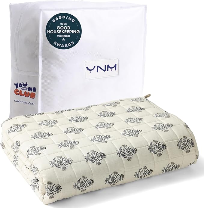 YnM 20lbs Weighted Blanket for Adults, Linen Heavy Bed Throw Blanket by YNM