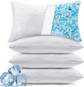 BETU Cooling Pillows Queen Size Set of 4, Shredded Memory Foam Bed Pillows by BETU