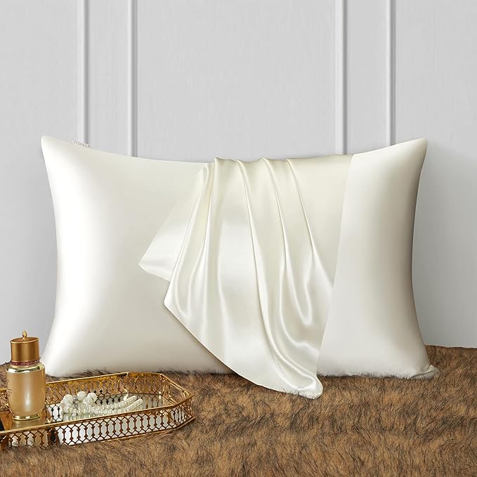 DISANGNI Silk Indulgence Set: Premium 22 Momme Mulberry Silk Pillowcase & Eye - Image 2