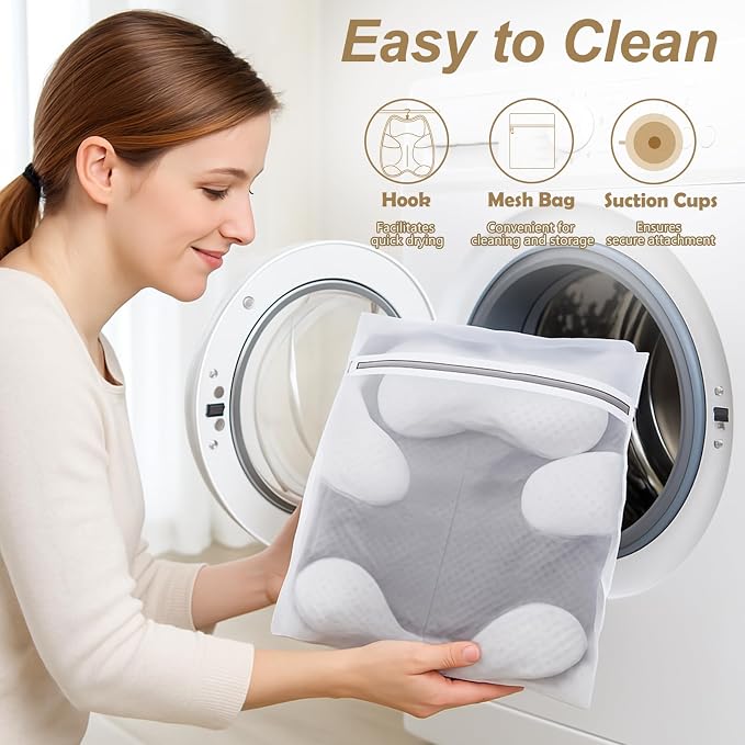 Bath Pillow for Tub Ergonomic Cat Shape Design Bath Pillow for Head and Neck - Image 5