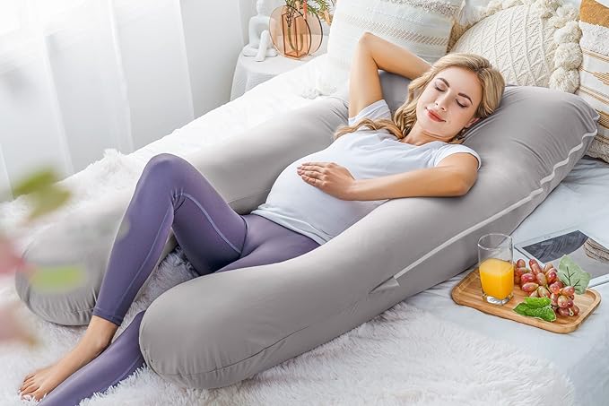 Meiz Pregnancy Pillow, Cooling Silky Pregnancy Pillows - Image 7