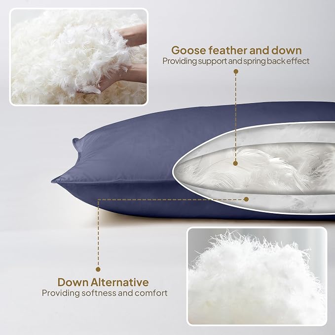 Goose Down Feather Body Pillows - Image 4