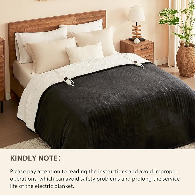 Homemate Electric Heated Blanket Full Size - Image 8