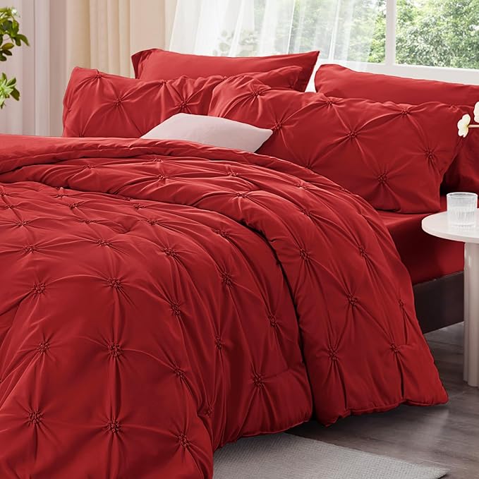 BEDELITE Red King Size Comforter Set - Image 2