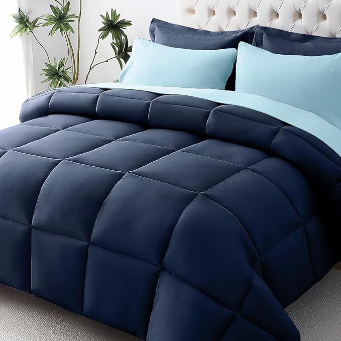 JOLLYVOGUE Twin XL Comforter Set, Ultra-Soft Bed in a Bag Twin XL Size 5 Pieces by JOLLYVOGUE