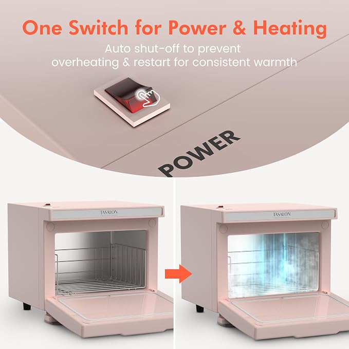 TASALON 8L Towel Warmer Hot Cabinet Box, Aluminum Inner Chamber, Removable Tray - Image 7