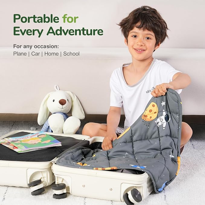 Sivio Weighted Lap Blanket 2lb, Small Cute Lap Pad, Soft Cooling Heavy Blankets - Image 5