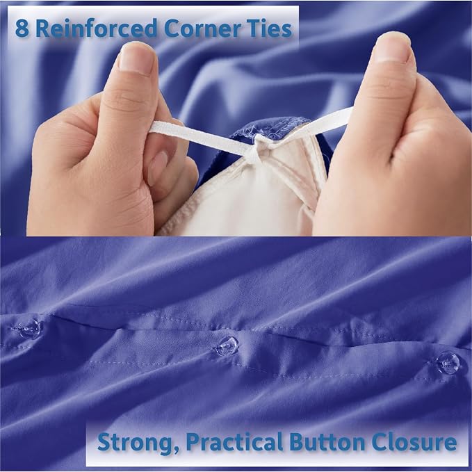 Nestl Royal Blue Duvet Cover Queen Size - Image 4