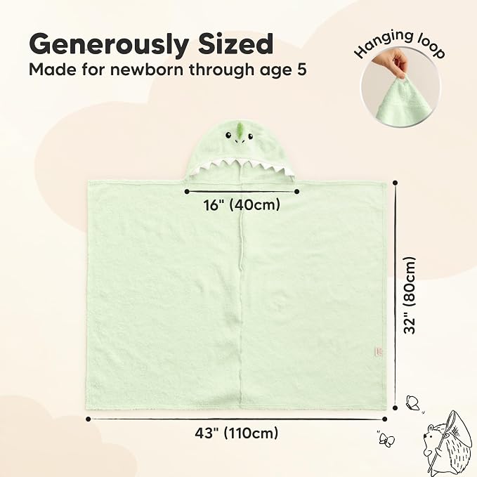 KeaBabies Organic Baby Towel - Image 2