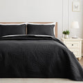 Exclusivo Mezcla King Size Quilt Bedding Set, Lightweight Black Quilts King Size by ExclusivoMezcla