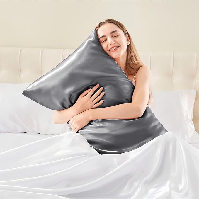 BEDELITE Satin Body Pillow Cover, Super Soft and Cooling Body Pillow Pillowcase - Image 2