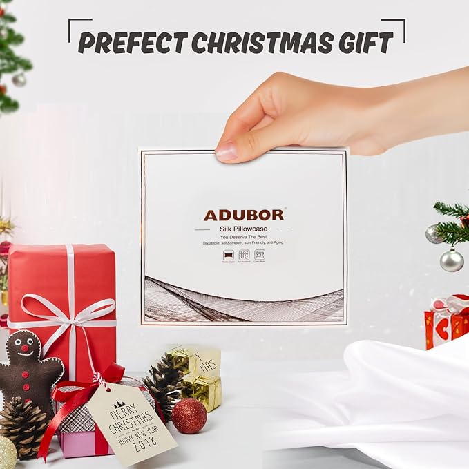 Adubor Mulberry Silk Pillowcase 2 Pack - Image 7