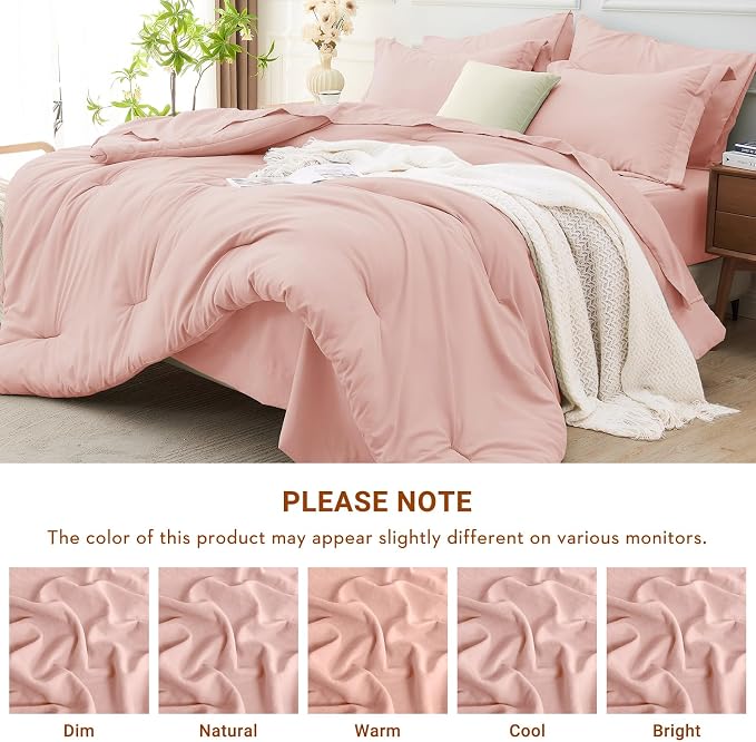 MUXHOMO 7 Pieces Full Comforter Set, Soft Bed in a Bag Full Size, All Season - Image 7