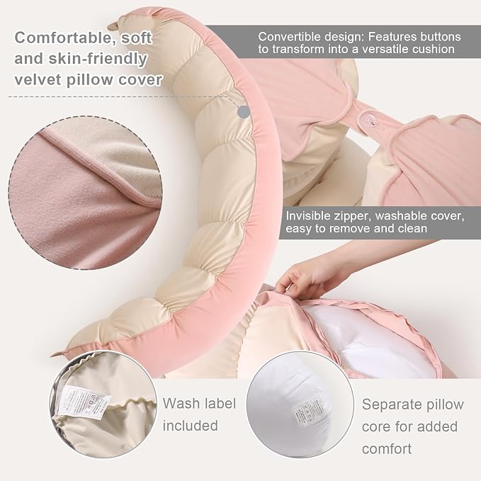 Peallow – Long Round Body Pillow - Image 4