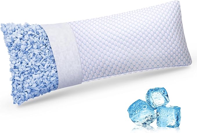 OSBED Cooling Adjustable Shredded Memory Foam Body Pillow by OSBED