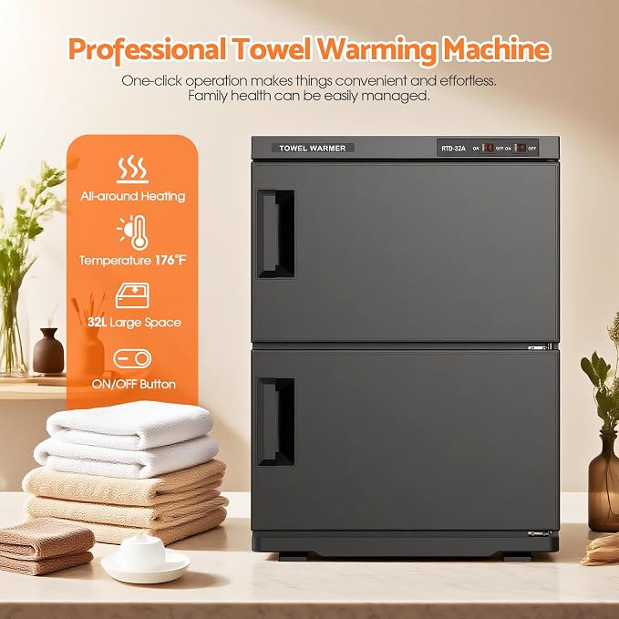 Double Hot Towel Warmer for SPA Professional Towel Heater Machine for Bathroom - Image 2