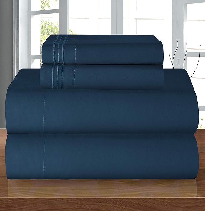 Elegant Comfort Luxury 1500 Premium Hotel Quality Microfiber 4-Piece Sheet Set by ELEGANTCOMFORT