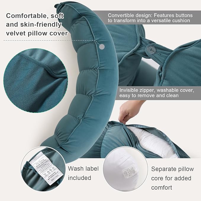 Peallow – Long Round Body Pillow - Image 4