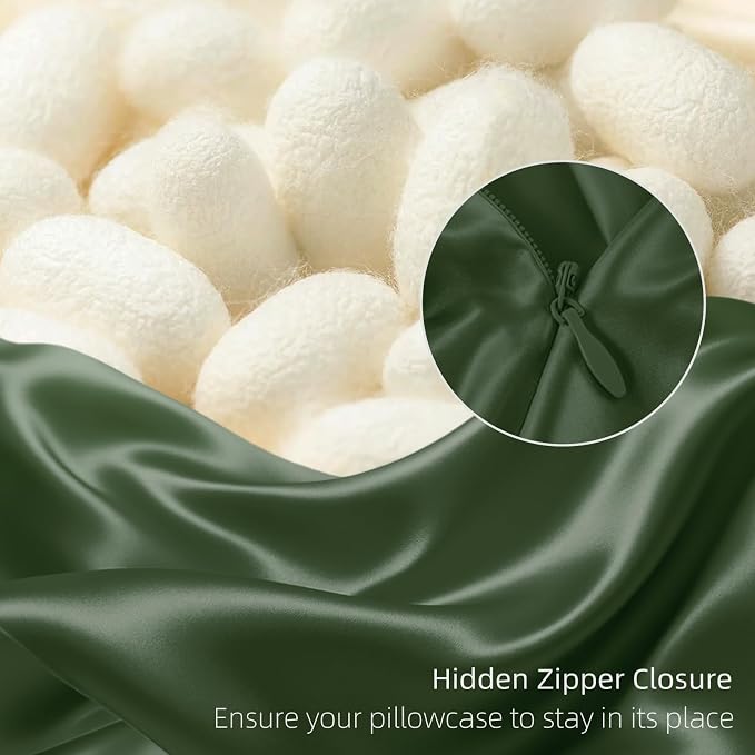 Silk Pillow Cases for Hair and Skin Mulberry Silk Pillowcase Soft Breathable - Image 6