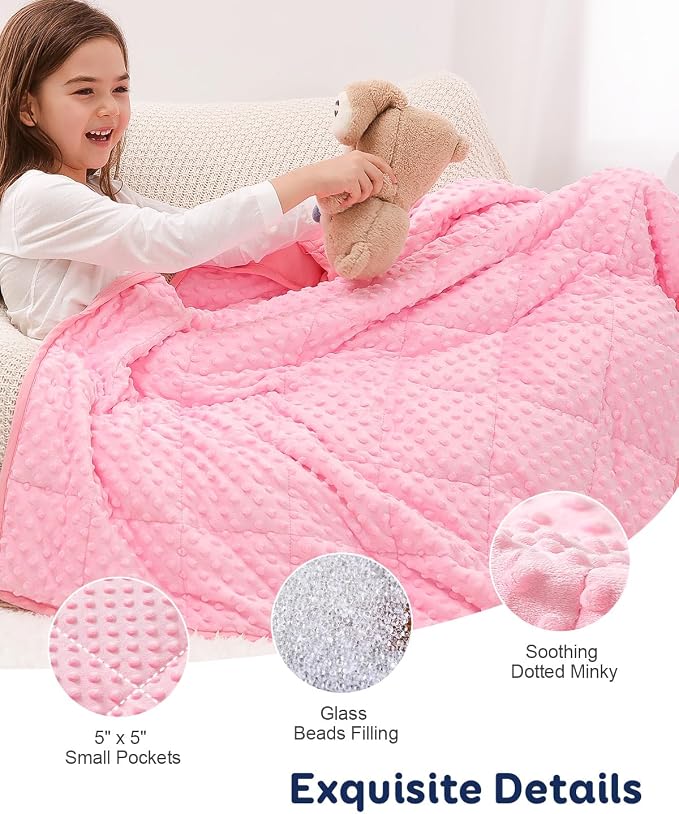Kivik Weighted Blanket 3 lbs, 36 x 48 Inches, Soft & Cooling, Machine Washable - Image 6