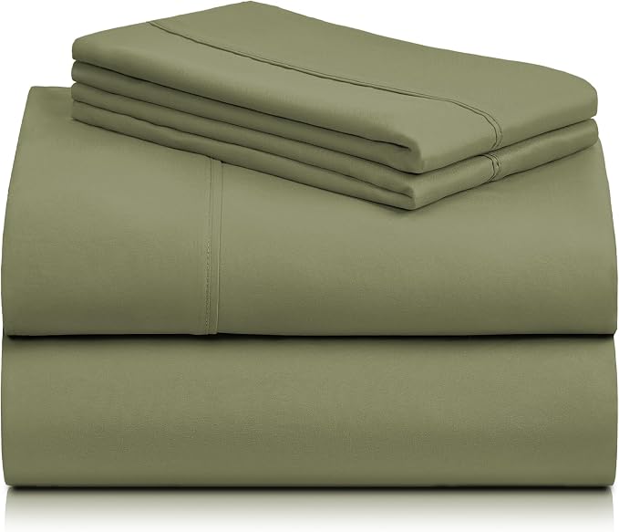 LuxClub 4 PC Full Sheet Set, Breathable Luxury Bed Sheets, Deep Pockets 18" - Image 7
