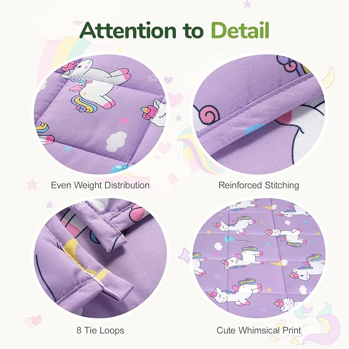 Sivio Weighted Blanket 7lbs, Cooling Weighted Blanket, Breathable Heavy Blankets - Image 4