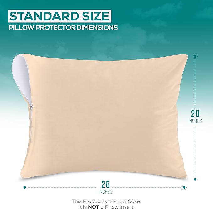 Utopia Bedding Premium 100% Waterproof Pillow Protectors - Image 2