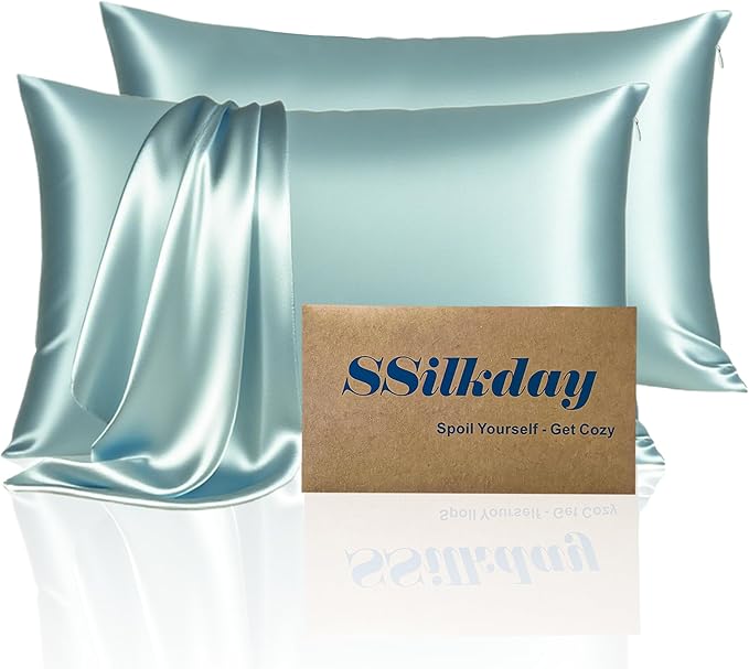 Mulberry Silk Pillow Cases 2 Pack Standard Size by Unknown