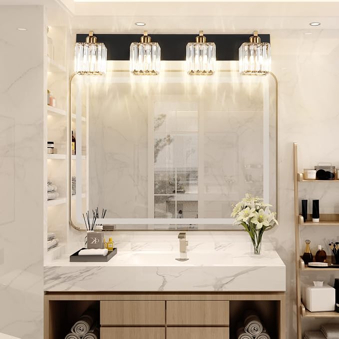 Aipsun Bathroom Vanity Light Fixtures Crystal Vanity Light - Image 6