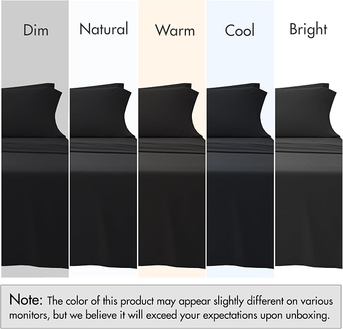 RUVANTI 100% Cotton Sheets – Split King Size Percale Bedding, Cooling & - Image 7