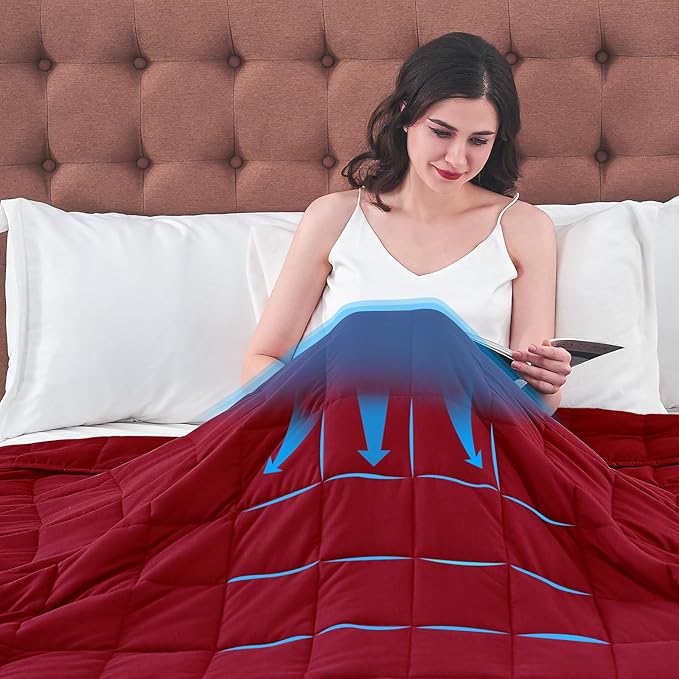 yescool Weighted Blanket for Adults Cooling Heavy Blanket for Sleeping Perfect - Image 6
