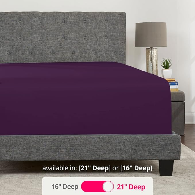 Queen Fitted Sheet Only Deep–Pocket – Extra Deep Pocket Queen Fitted Sheet – - Image 3