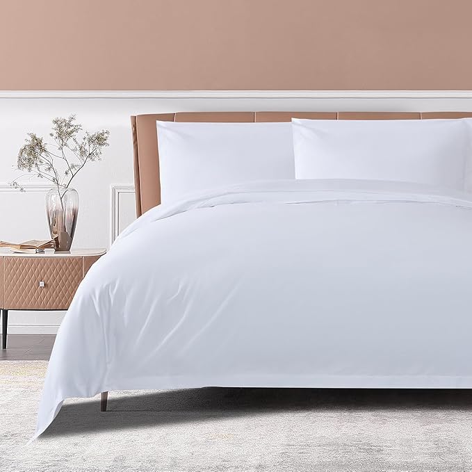 THE COTTON & SILK® 100% Luxury Long-Staple Cotton Duvet Cover Set - Image 2