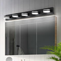 5 Light Bathroom Vanity Light, 30W LED Black Bathroom Light Fixtures Over Mirror by BATHROOMLIGHTINGFIXTURES