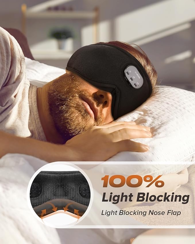 LC-dolida Sleep Headphones, Sleep Mask - Image 2