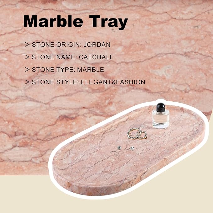 Koville Norway Natural Marble Tray, Catchall Tray - Image 7