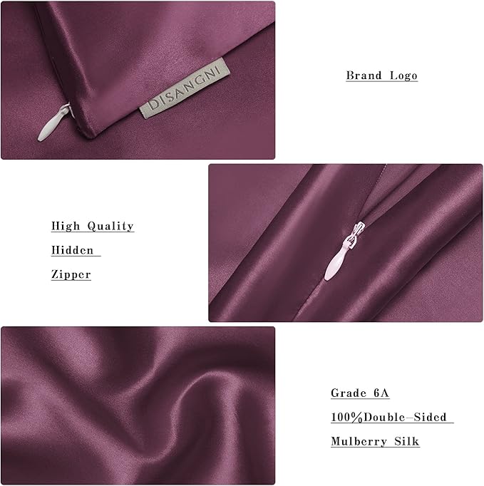 DISANGNI 100% Natural Mulberry Silk Pillow case - Image 5