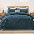 Exclusivo Mezcla King Quilt Set- Navy Blue Quilts Bedding Set by ExclusivoMezcla