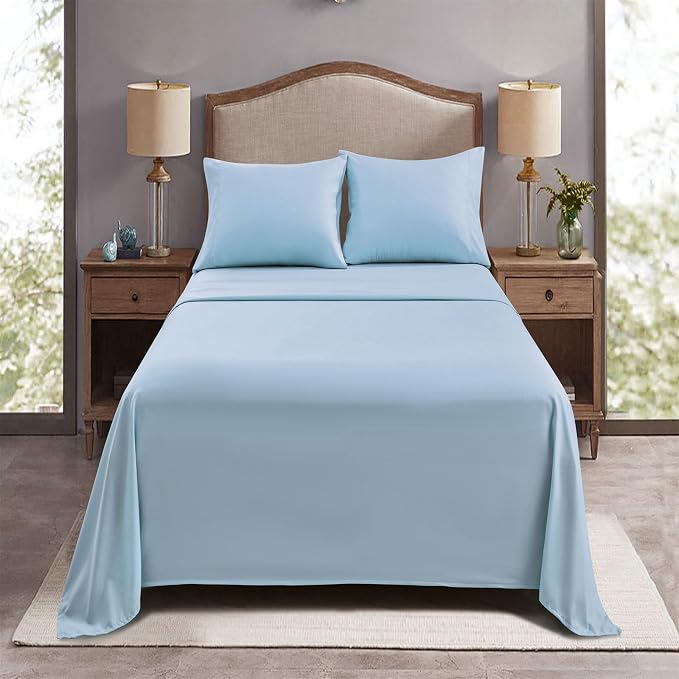 FreshCulture Full Flat Sheets Only, Soft Microfiber Bedding Sheets - Image 7