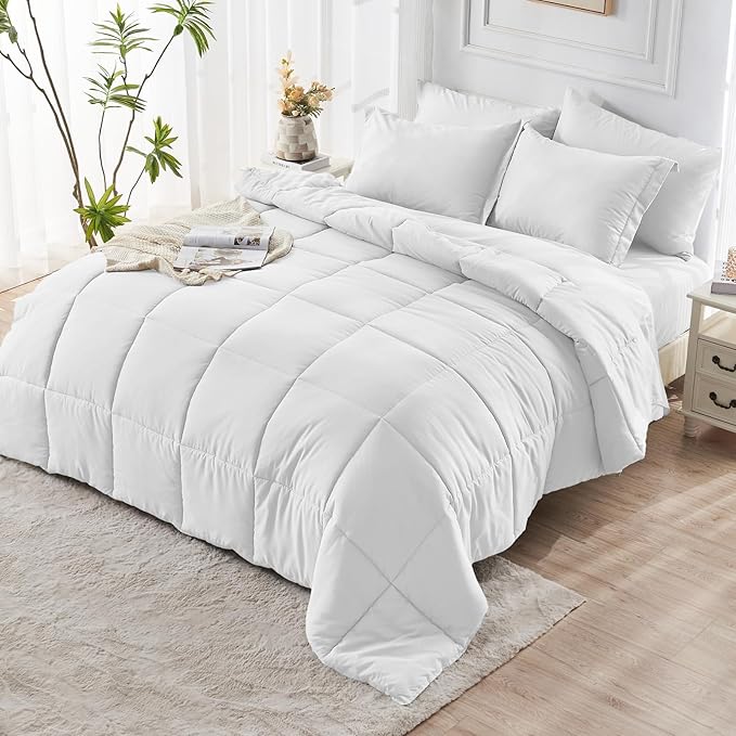 JOLLYVOGUE Queen Comforter Set, Ultra-Soft Bed in a Bag Queen Size 7 Pieces - Image 8