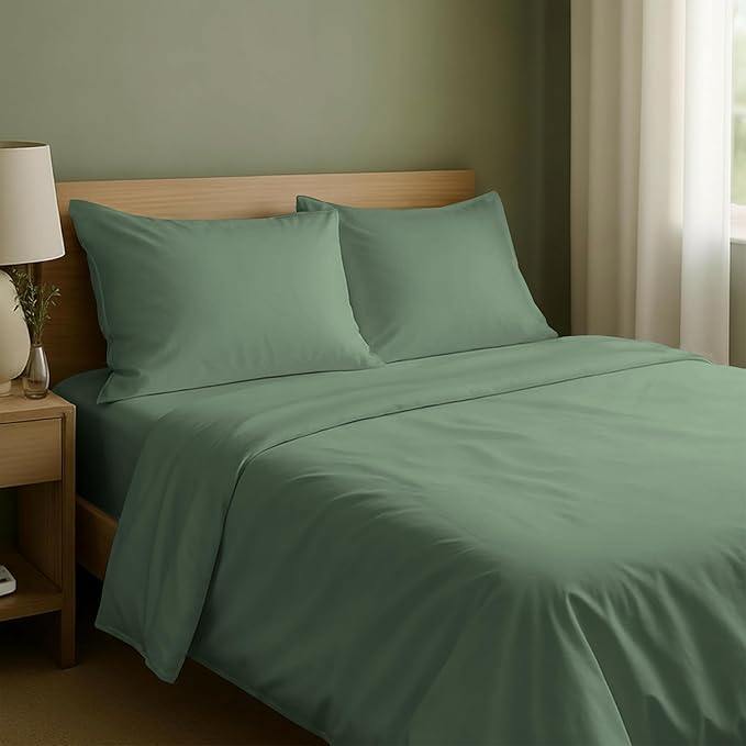 California Design Den Natural 100% Cotton Bed Sheets King Size Set by CaliforniaDesignDen