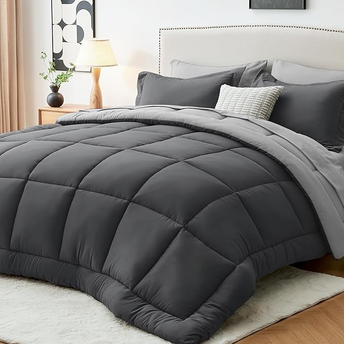 Sasttie Twin Comforter Set, 5 Pieces Bed in a Bag Twin, Complete Bedding Set by SASTTIE